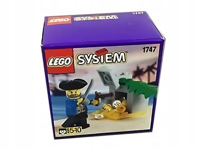 nový Lego System Pirates Pirát a poklad 1747 Treasure Surprise Misb 1996