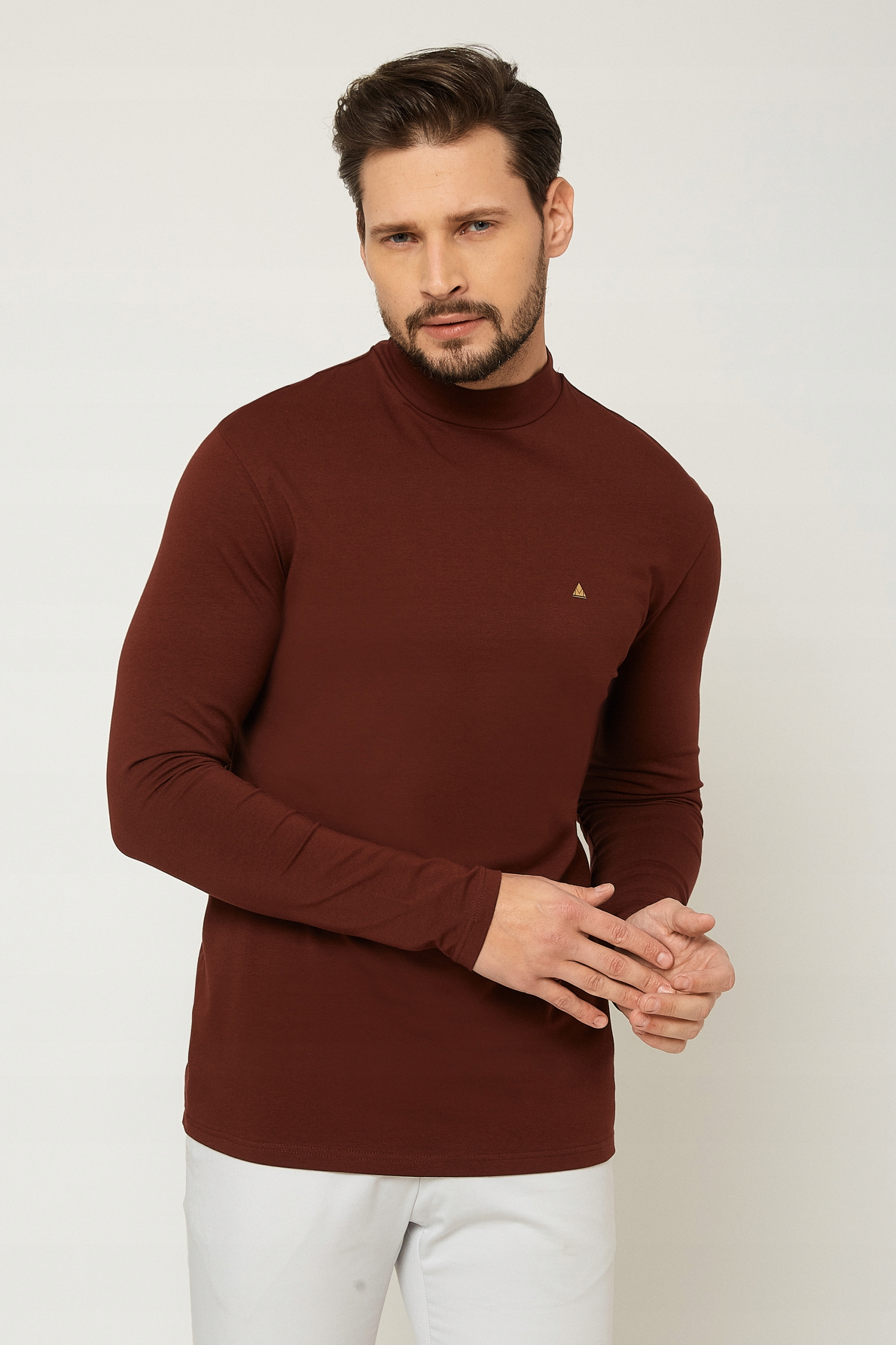 PREMIUM PÓŁGOLF MĘSKI POD MARYNARKĘ DŁUGI RĘKAW XL Materiał dominujący bawełna