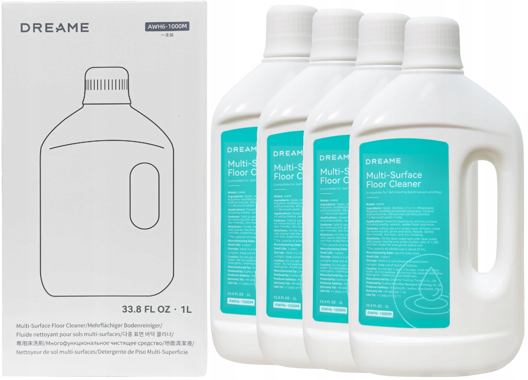 Originál Dreame Mova náplň koncentrát 1:200 1l L10 L20 X40 darček ks