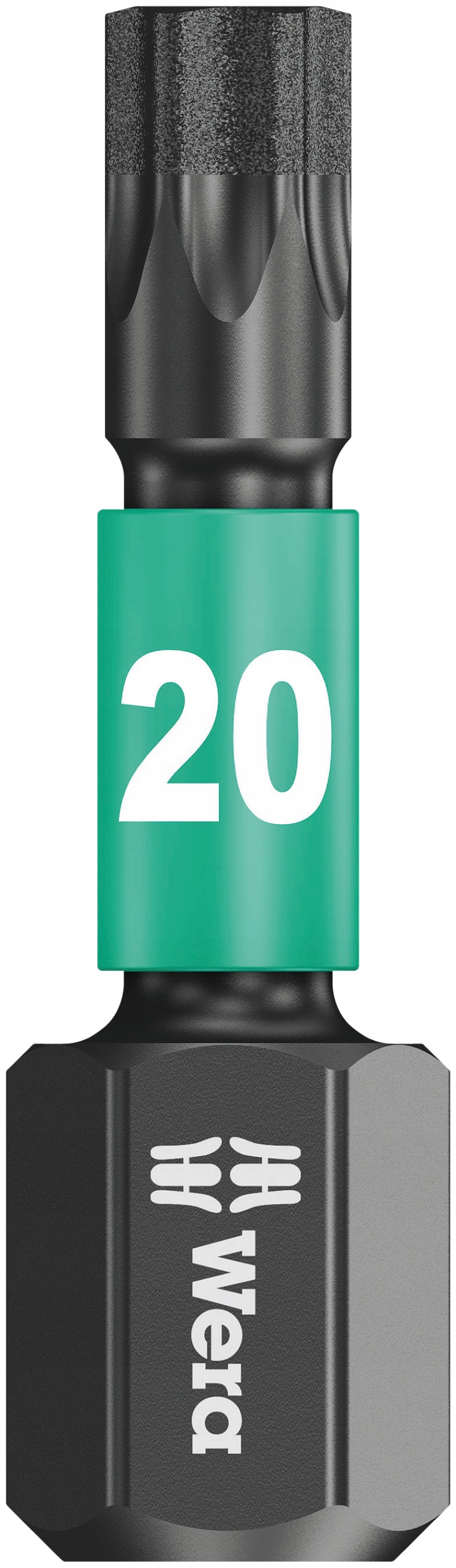 BIT TORX KOŃCÓWKA IMPAKTOR T20 x 25mm 1/4'' WERA Długość bitu 25mm