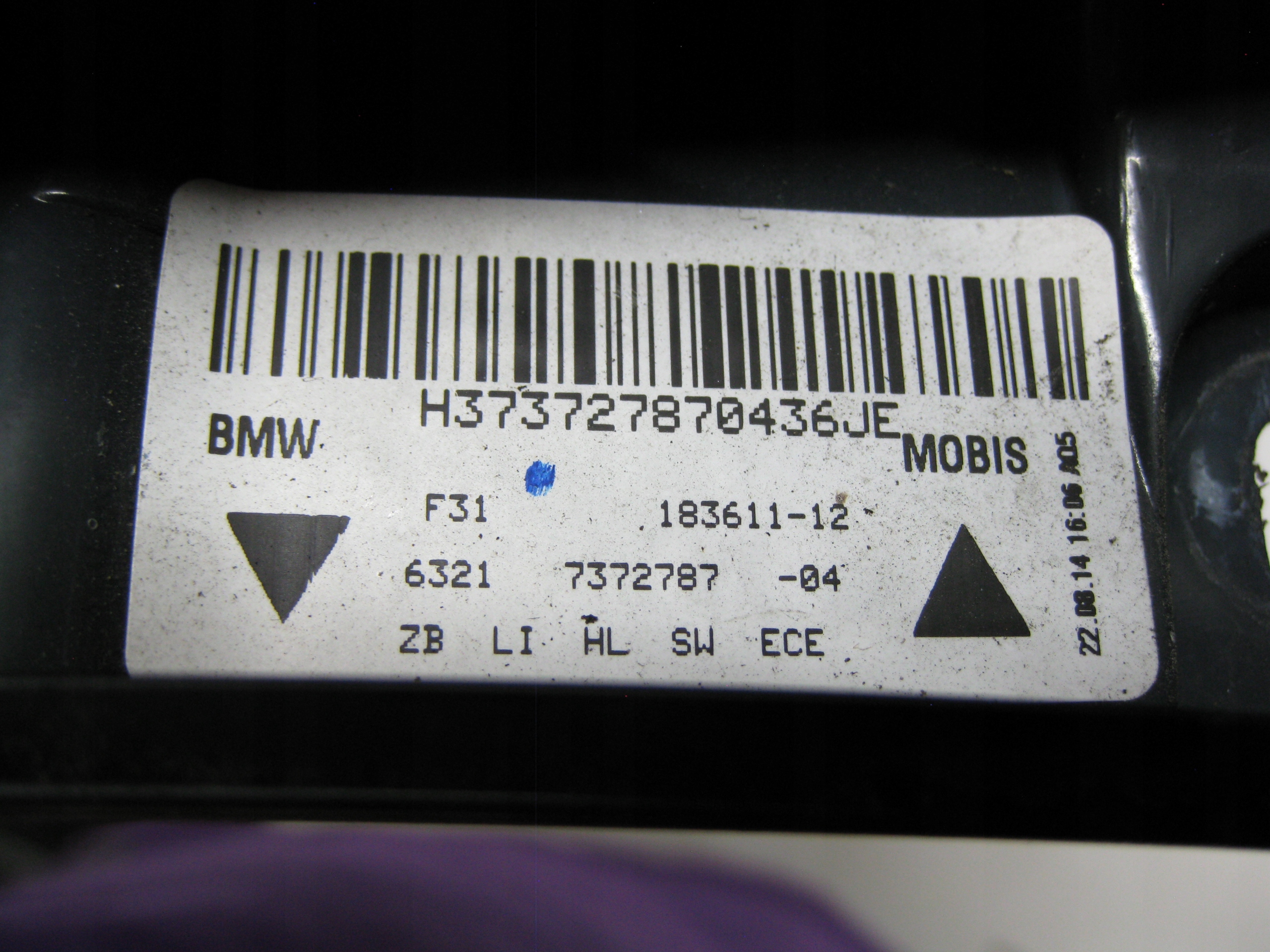 BMW F31 2.0D 14R light left rear part 7372787 EU