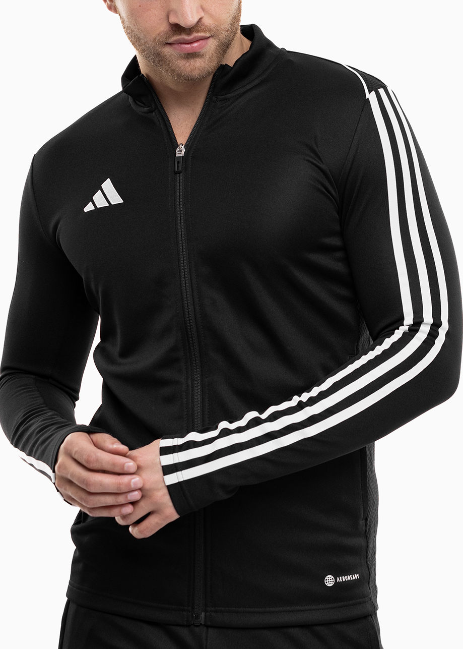 Pánská Mikina adidas Tiro 23 Rozepínací fotbalový stojáček Training Černá vel. S