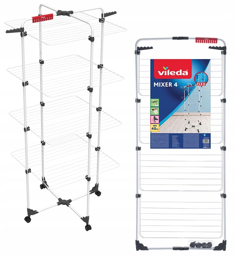

Suszarka Na Pranie Ubrania Vileda Mixer 4 Poziomy