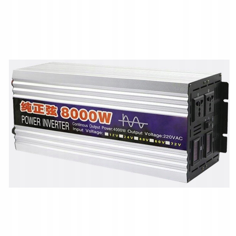 Автомобильный инвертор напряжения пик 8000w