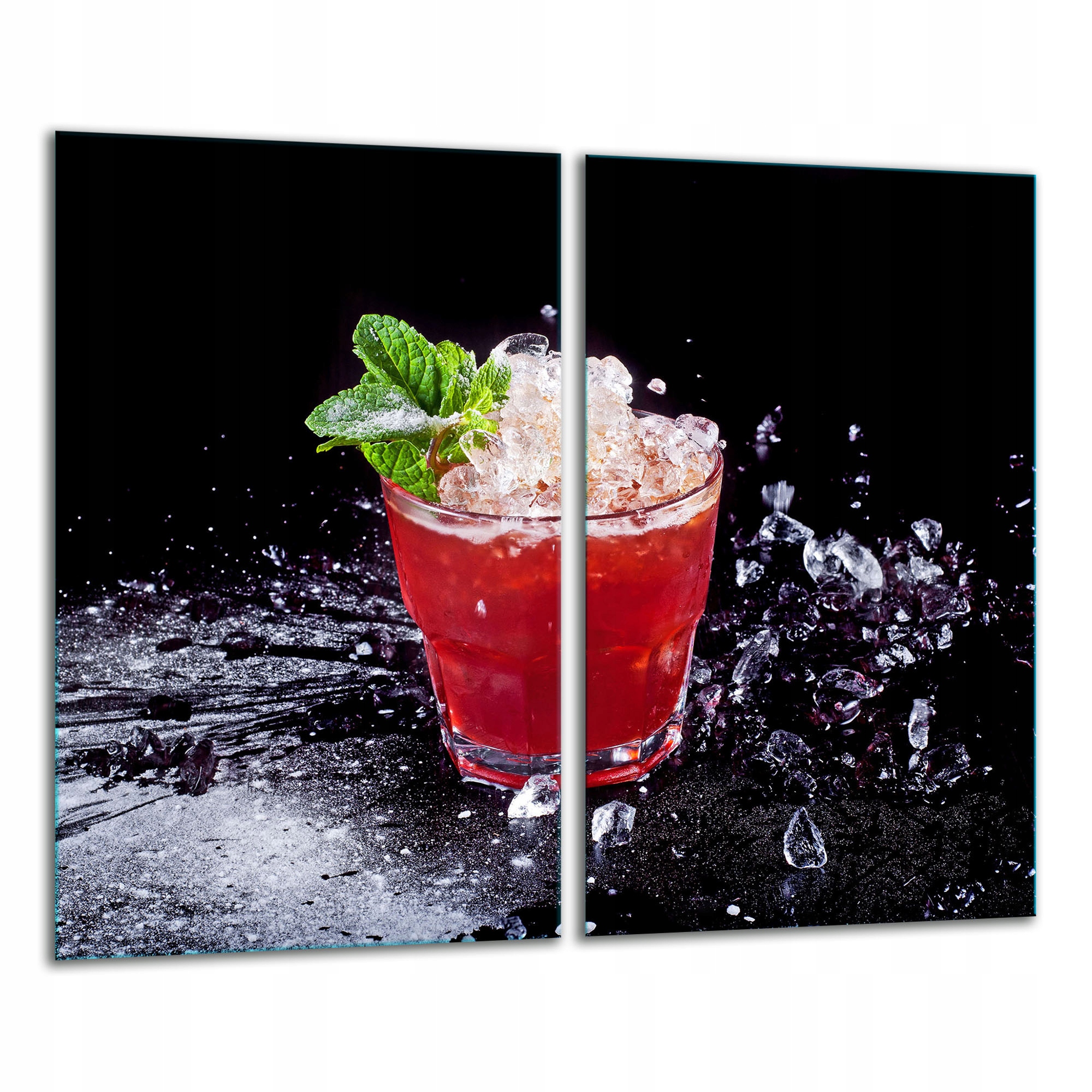 7v1 Skleněná Krájecí Deska 2x 30x52 Drink