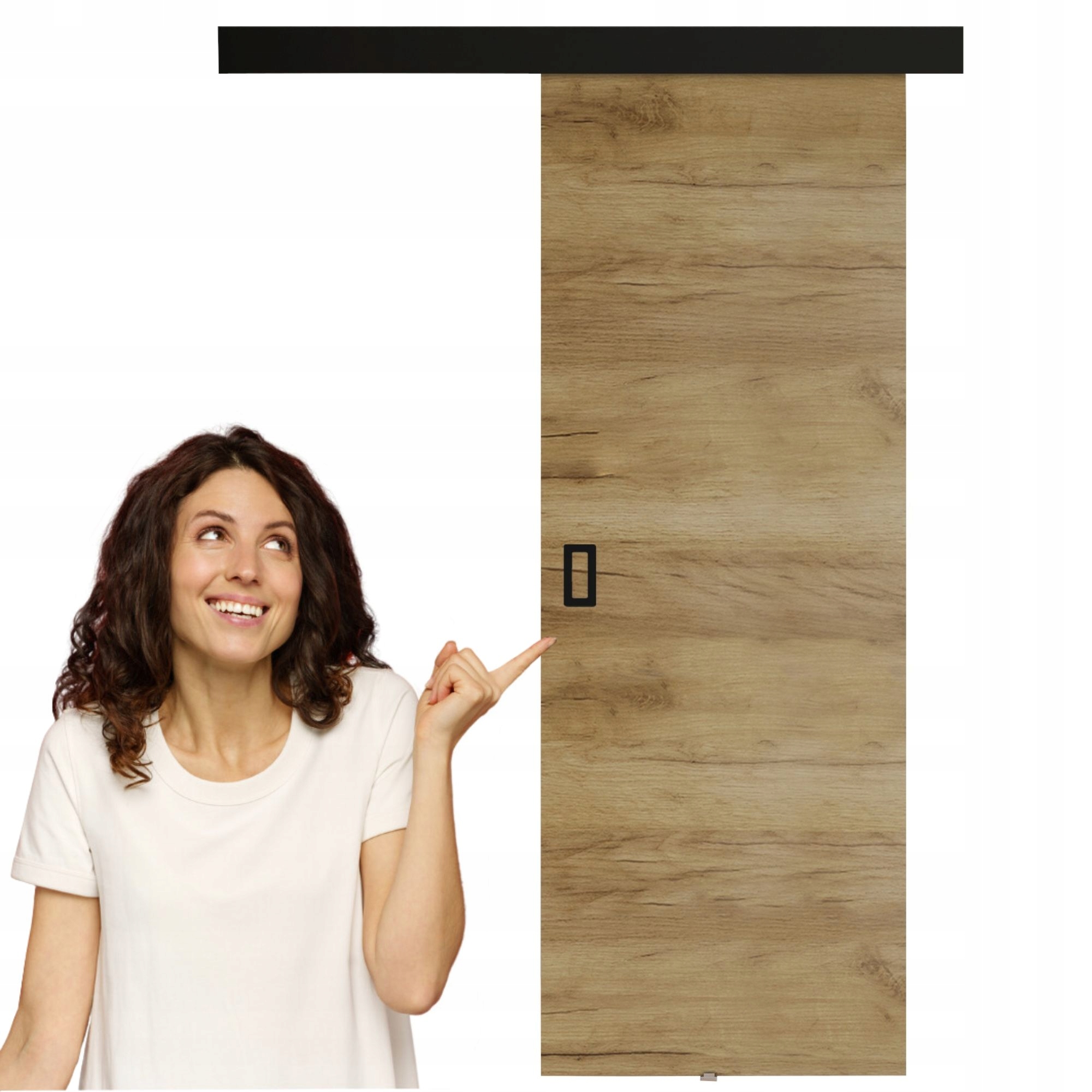 Posuvné nástěnné dveře Wermo 80 s krycím krytem