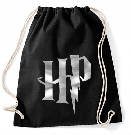 

Worek Harry Potter czarny ze srebrnym logo Hp