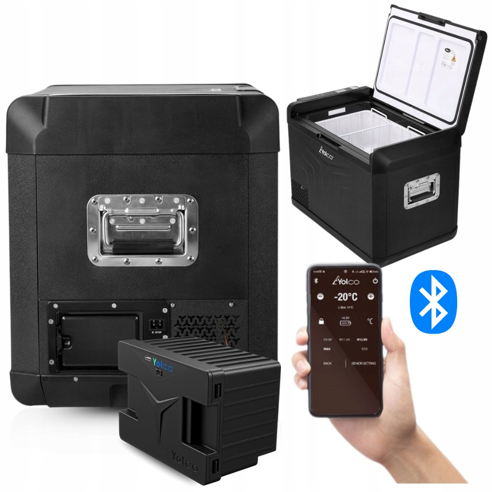 Lodówka Turystyczna Kompresorowa Yolco GCX47 47L Do Kampera Auta +bateria