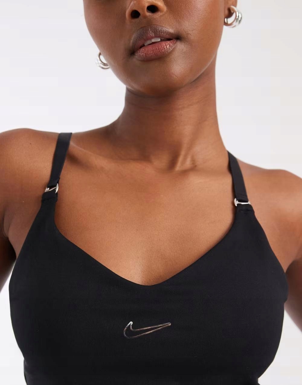 Nike Czarny Biustonosz Sportowy Logo B25 M
