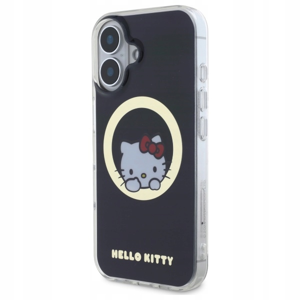 Etui Hello Kitty IML Sweet Kitty Magsafe na iPhone 16 czarne Hello Kitty