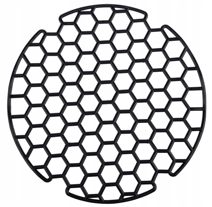 Mata kratka do zlewu miękka okrągła czarny