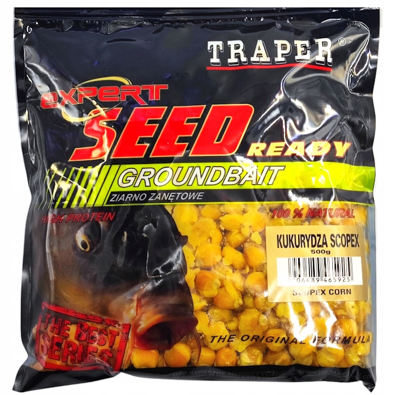 Ziarno Zanętowe Traper Kukurydza Scopex 500g Na Karpie Amury Big Fish
