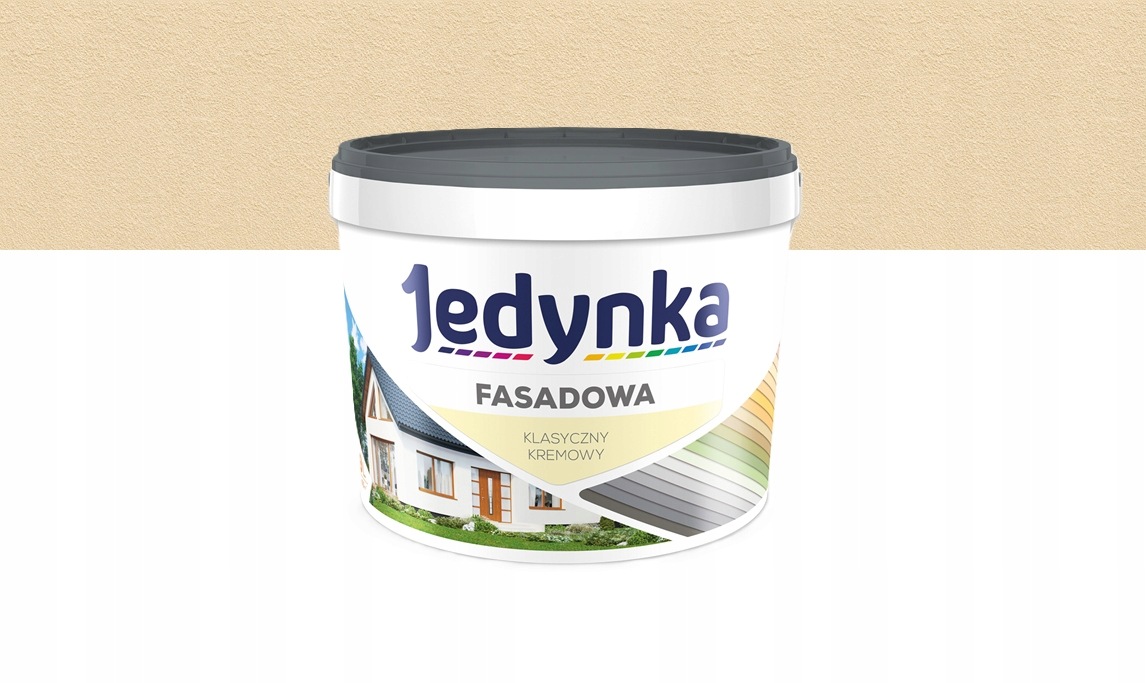 Jedynka Fasádní barva pro fasády a interiéry, klasická krémová 2,7L