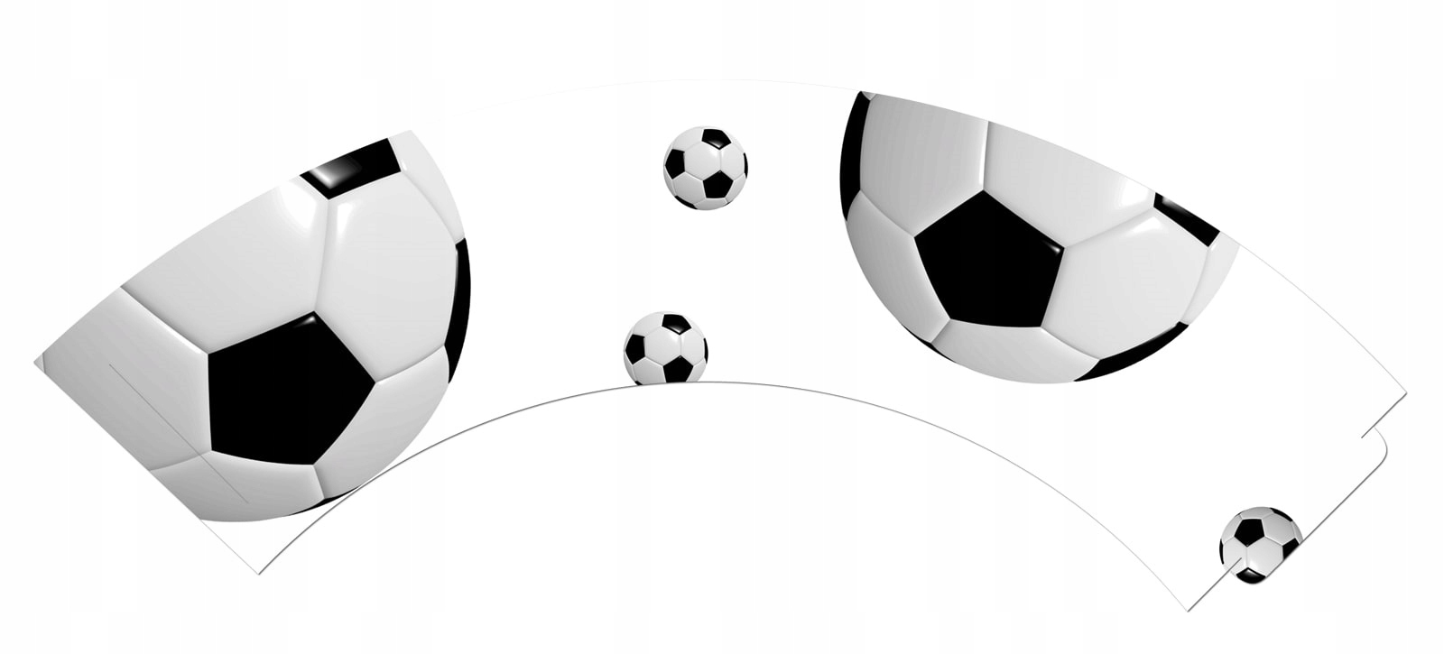 

Papilotki na babeczki muffinki Piłka Nożna 6 sztuk