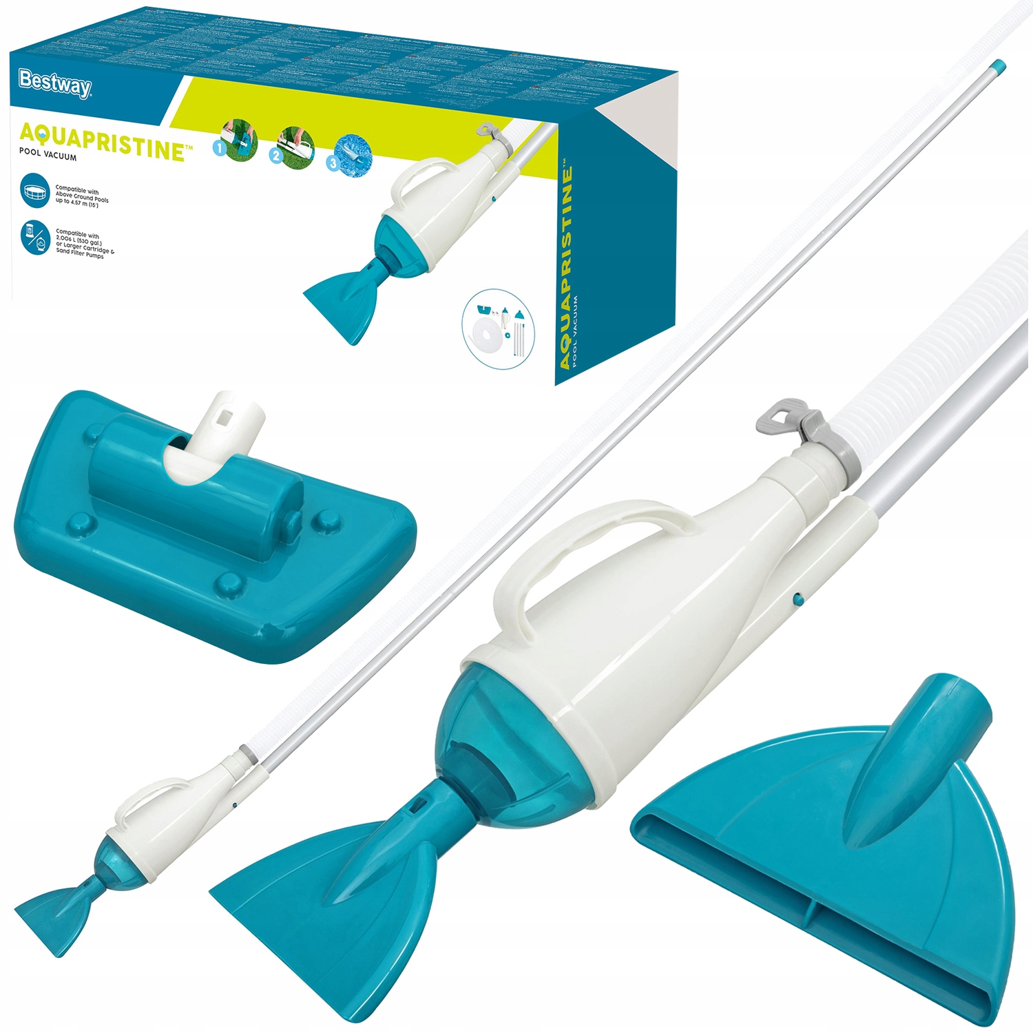 Zestaw Odkurzacz do Czyszczenia Dna Basenu Ogrodowego Bestway 58212