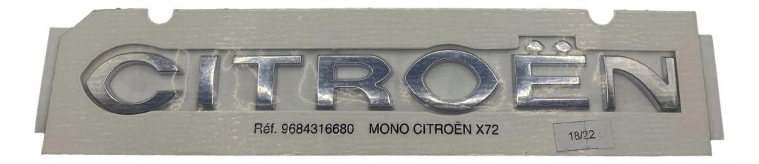 

8665YT Emblemat Napis Citroen Tył Oe Psa C5 III