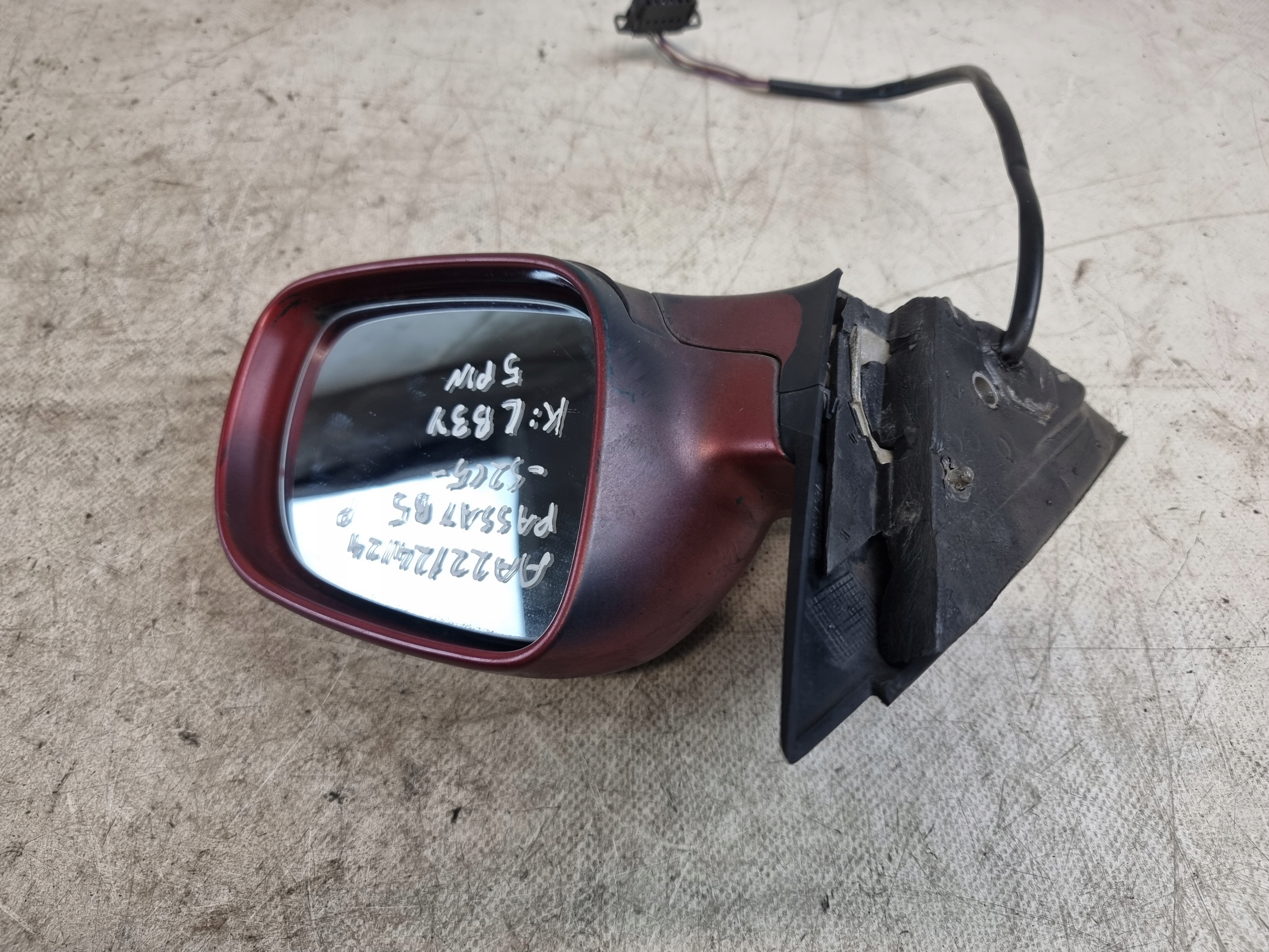 mirror right electrics 5PIN K: LB3Y OE 3B0857934 VW PASSAT B5 98r