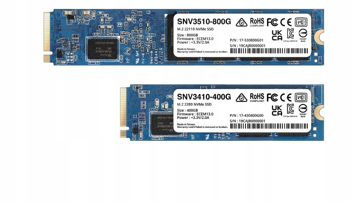 Synology SNV3410-400G disk M.2 NVMe Ssd s kapacitou 400 Gb (M.2 2280)