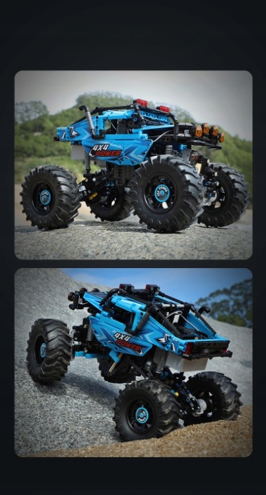 CADA BLOCKS CONTROLLED CRAWLER TECHNIC 4X4 MONSTER 699 EL RC LED Вік дитини 8 років +