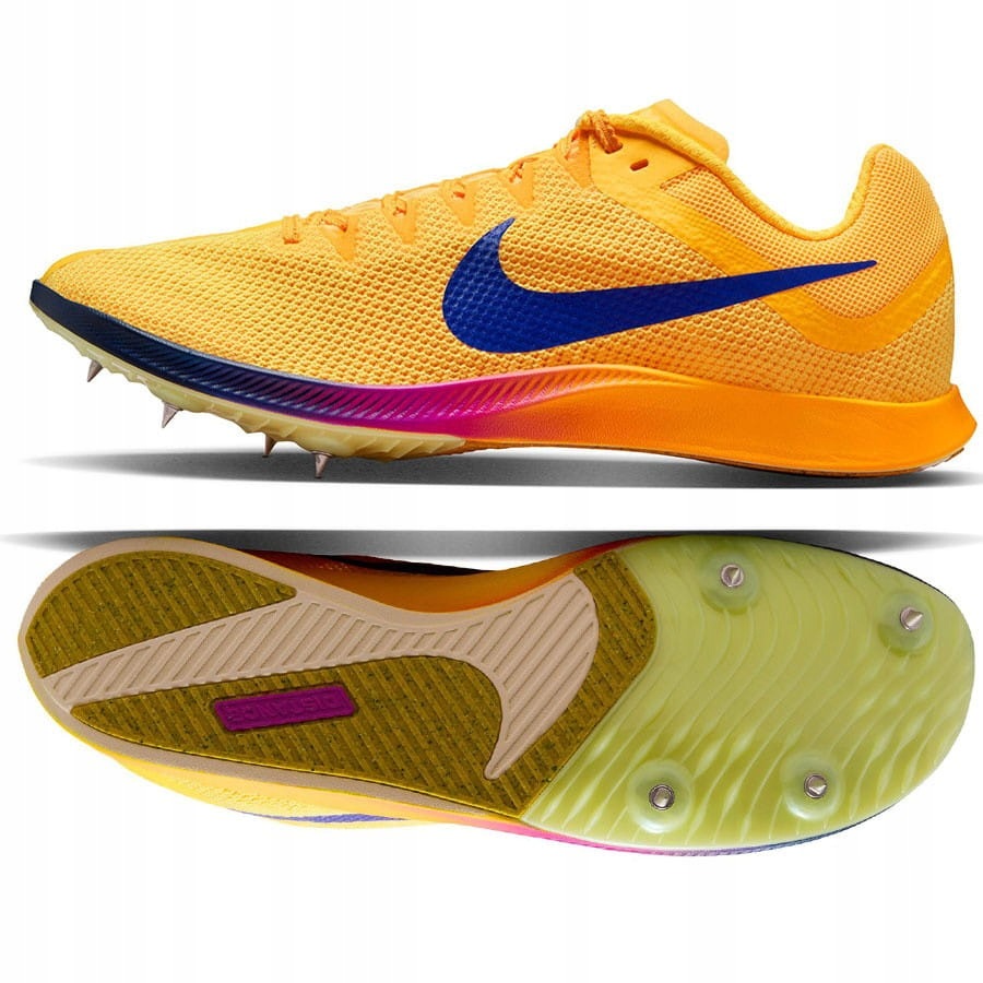 Buty kolce Nike Rival Distance FZ9653-800 45, Żółty 45, Żółty