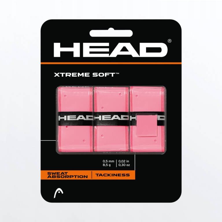 

Owijki tenisowe wierzchnie Head Xtreme Soft różowe