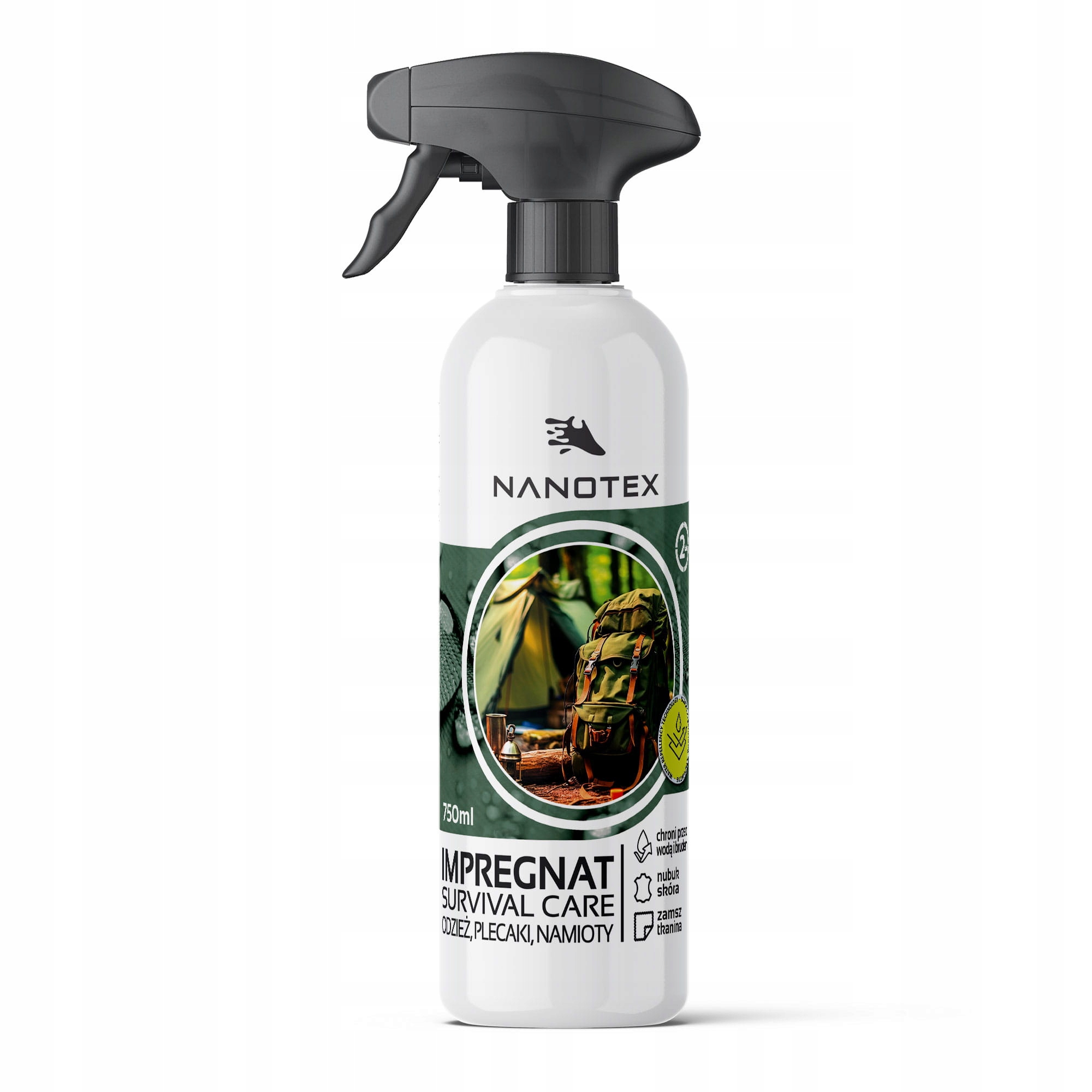 Impregnat Survival Care do tkanin namiotów kurtek butów Nanotex 1L