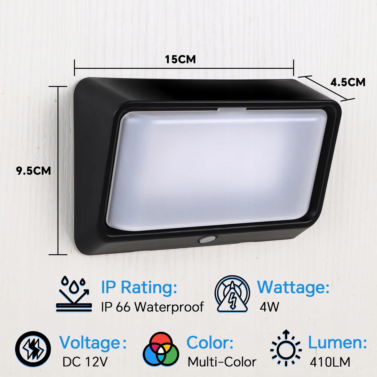 Lampa LED Do Kampera Z Przełącznikiem Trójtrybowa Nano 12V IP65 2Szt ACEGOO — miniatura 9