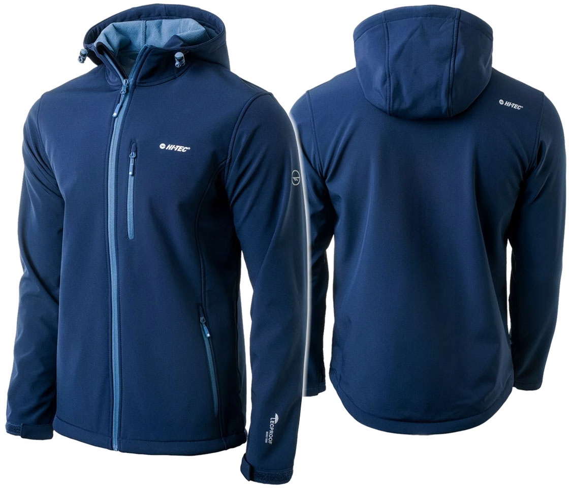Pánská softshellová bunda Hi-tec Caen s kapucí Nepromokavá Membrána 8000 M