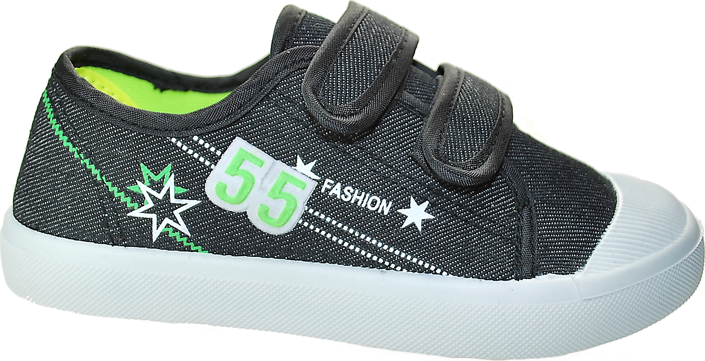 

Czarne trampki tenisówki dla chłopca, na rzep r 33