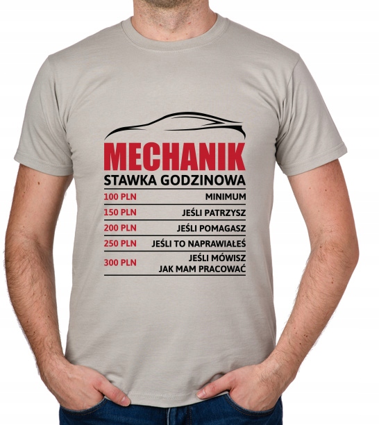 

koszulka Mechanik stawka godzinowa prezent