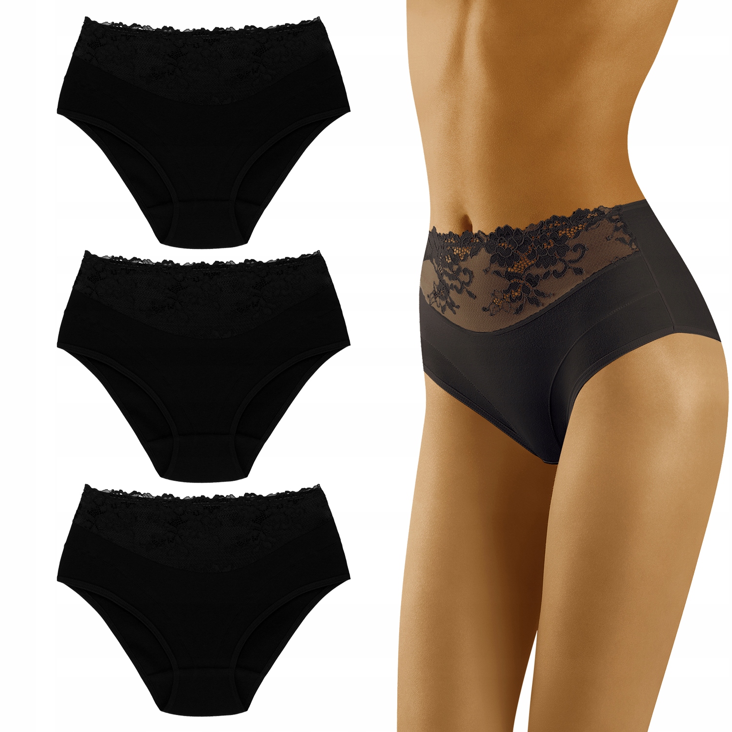 Dámské Kalhotky Wolbar Eco-HI, balení 3 ks, velikost M