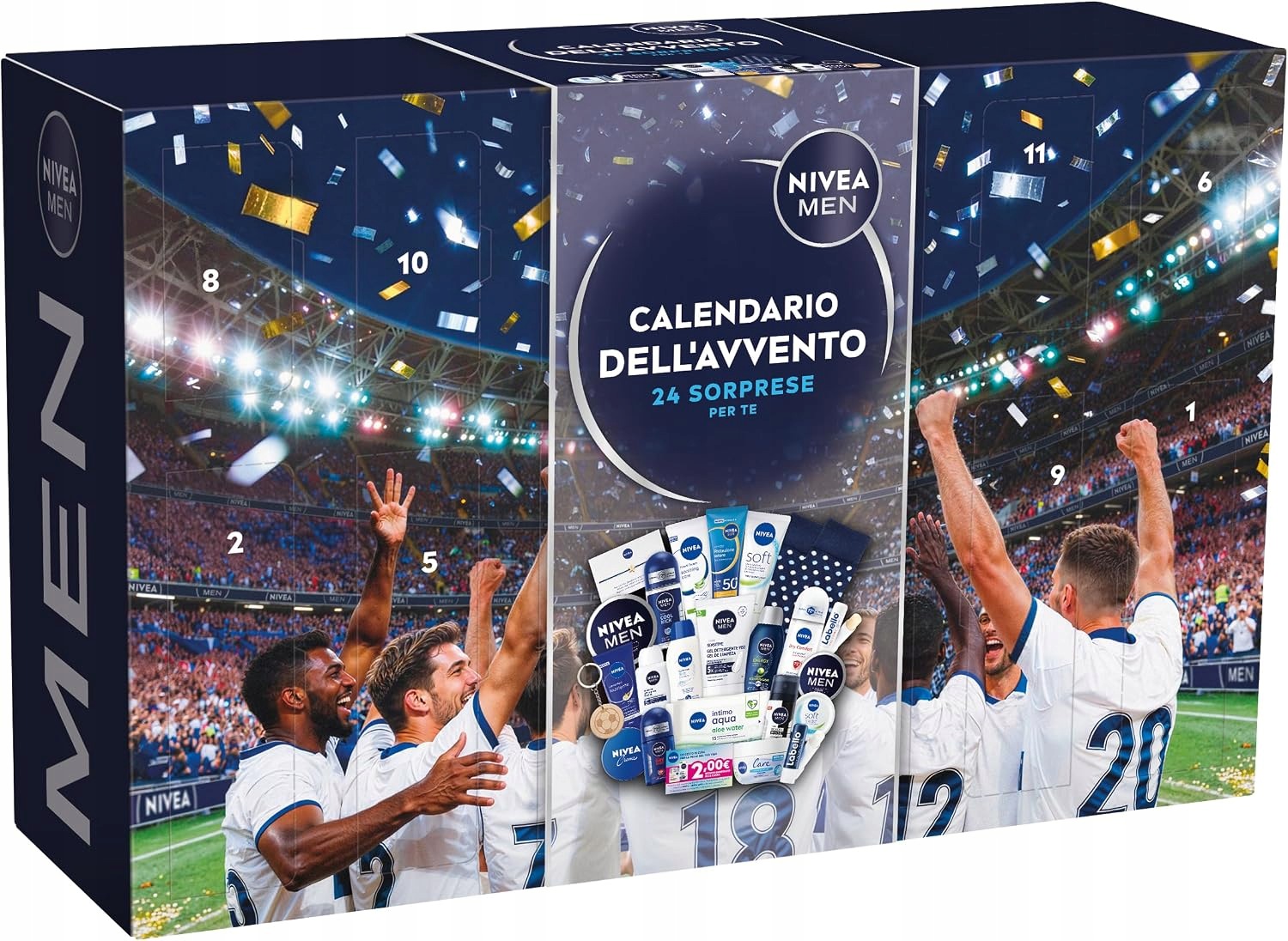 Адвент-календарь NIVEA Men 2026, 24 средства для ухода за лицом, телом и бритья — фото 7