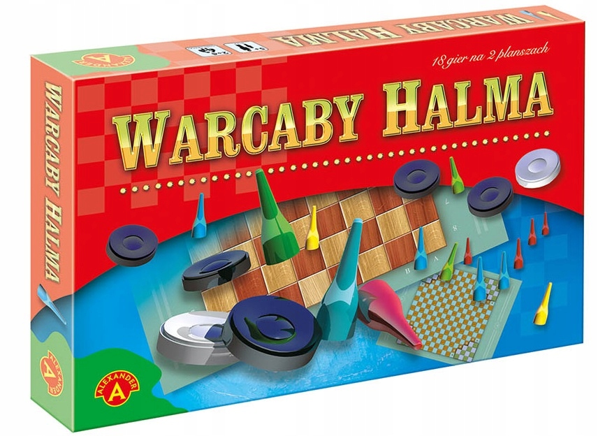 GRA PLANSZOWA ALEKSANDER WARCABY HALMA 0504 Producent Alexander