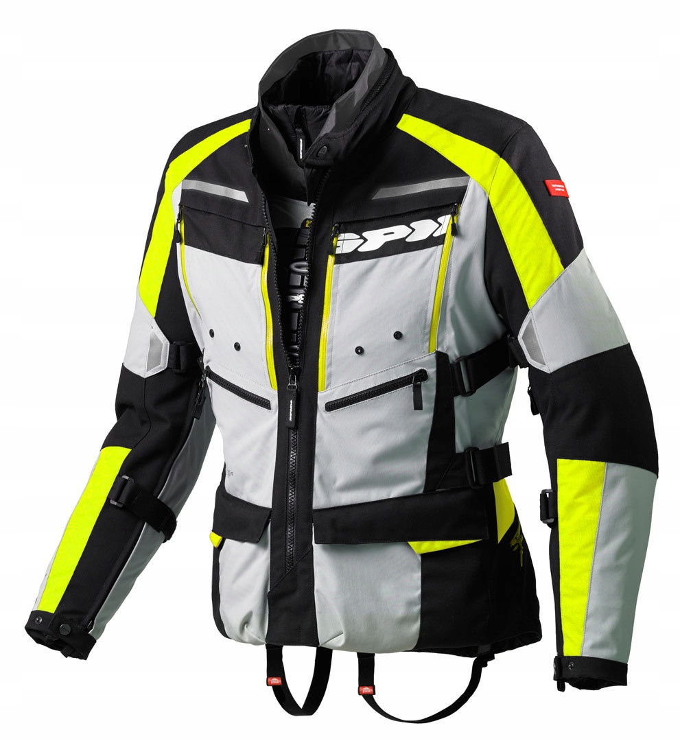 KURTKA TEXTYLNA SPIDI 4 SEASON SZARA/FLUO H2OUT S