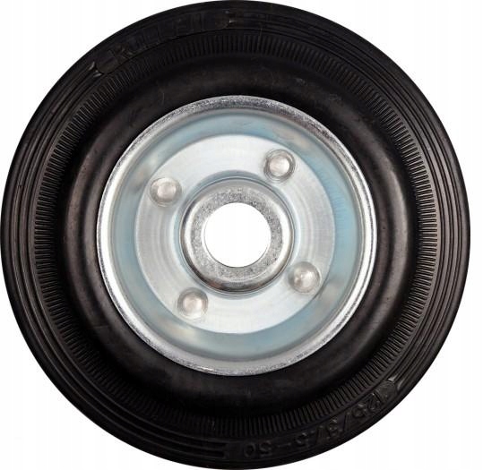 VOREL KÓŁKO ŁOŻYSKOWANE CZARNA GUMA 125MM