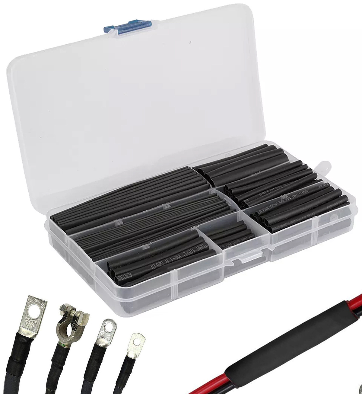 

Zestaw rurek termokurczliwych zestaw 140 sztuk