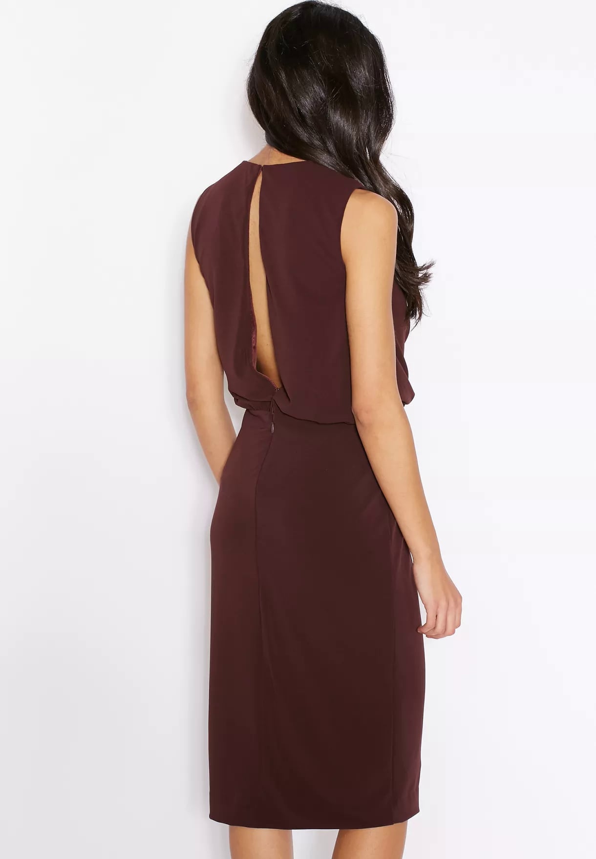 MANGO BRĄZOWA SUKIENKA MIDI (XS) Marka Mango