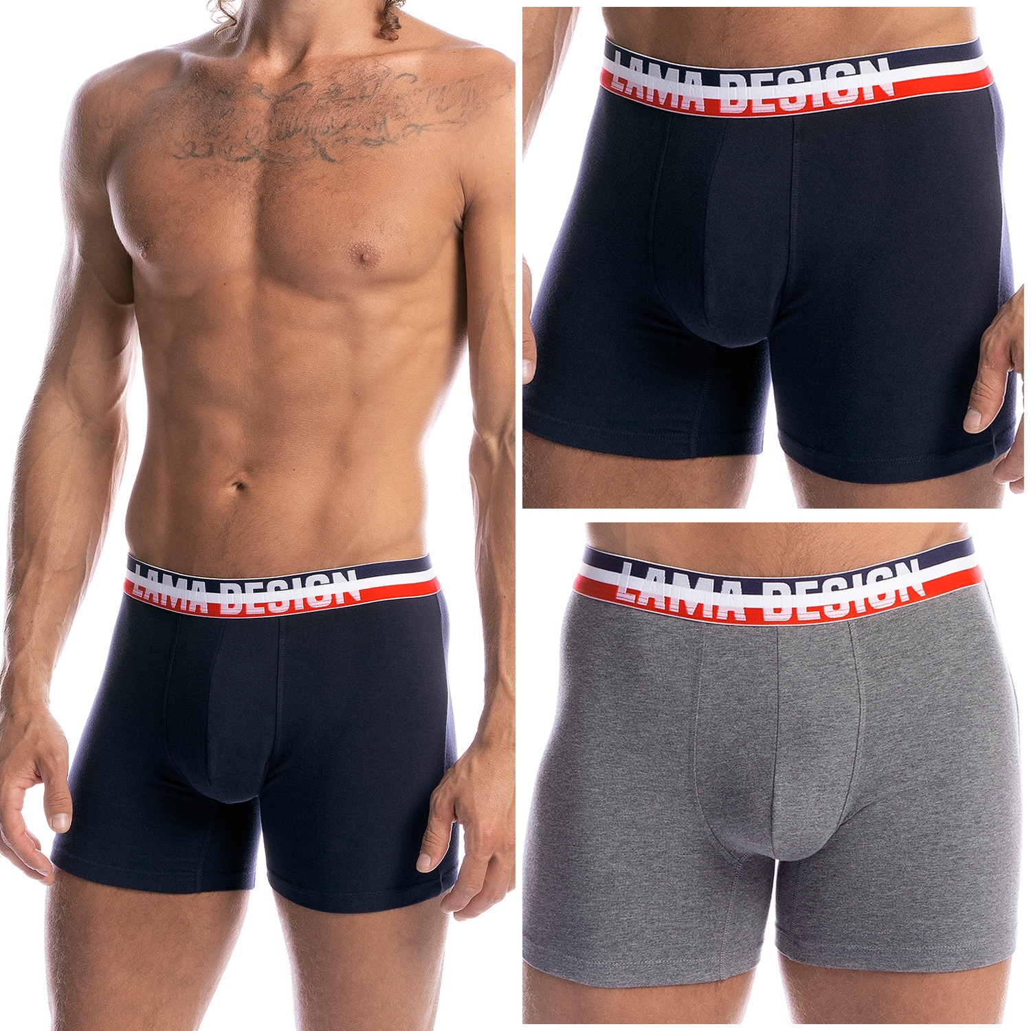 Pánské dlouhé Boxerky Lama Šortky bavlněné, dlouhé, 2 Páry L