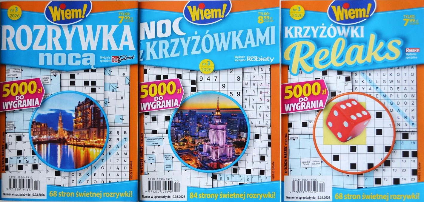 KRZYŻÓWKI WIEM 03/2026 MIX KRZYŻÓWEK