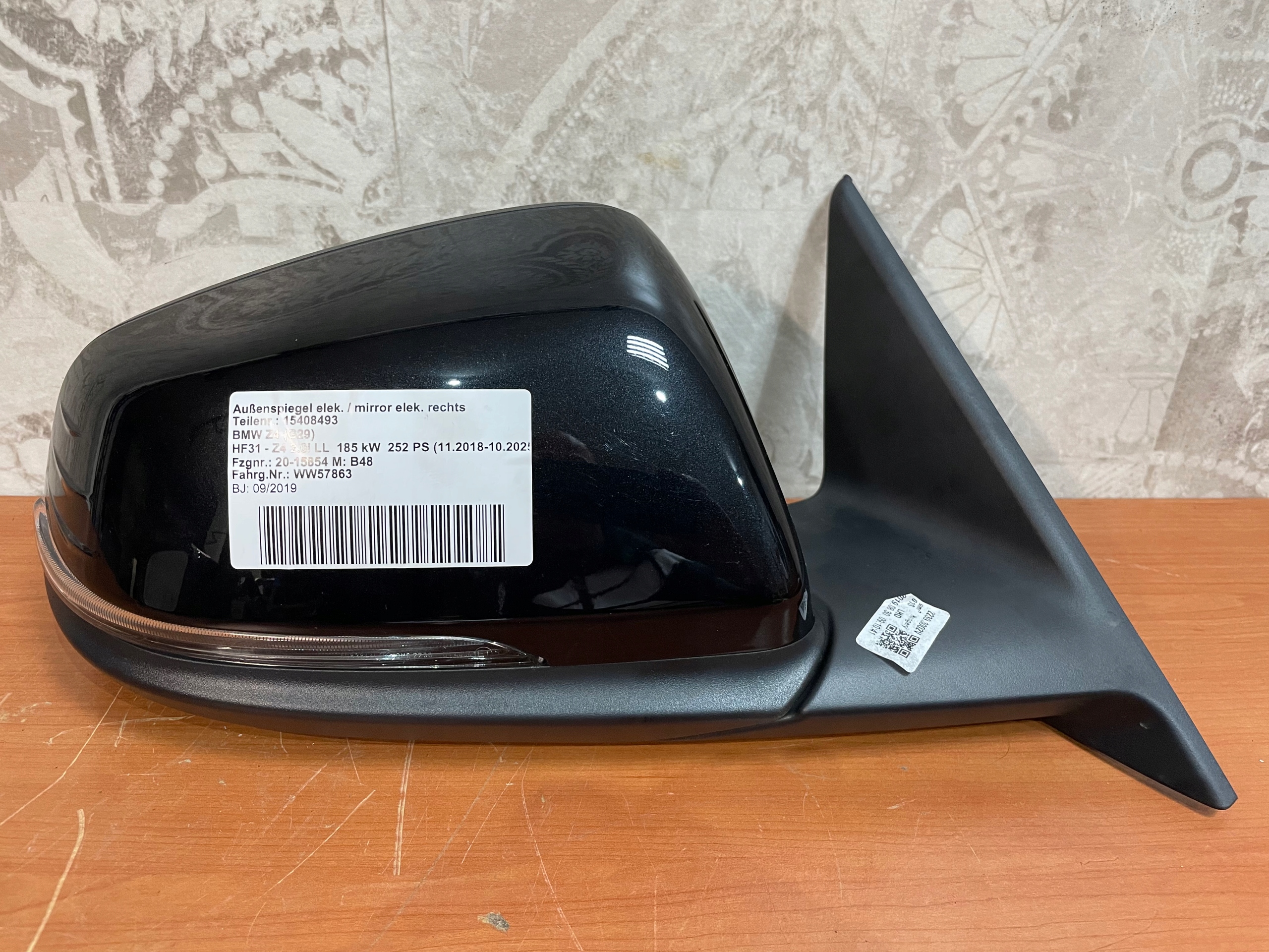 mirror right BMW Z4 G29 6PIN colour 475