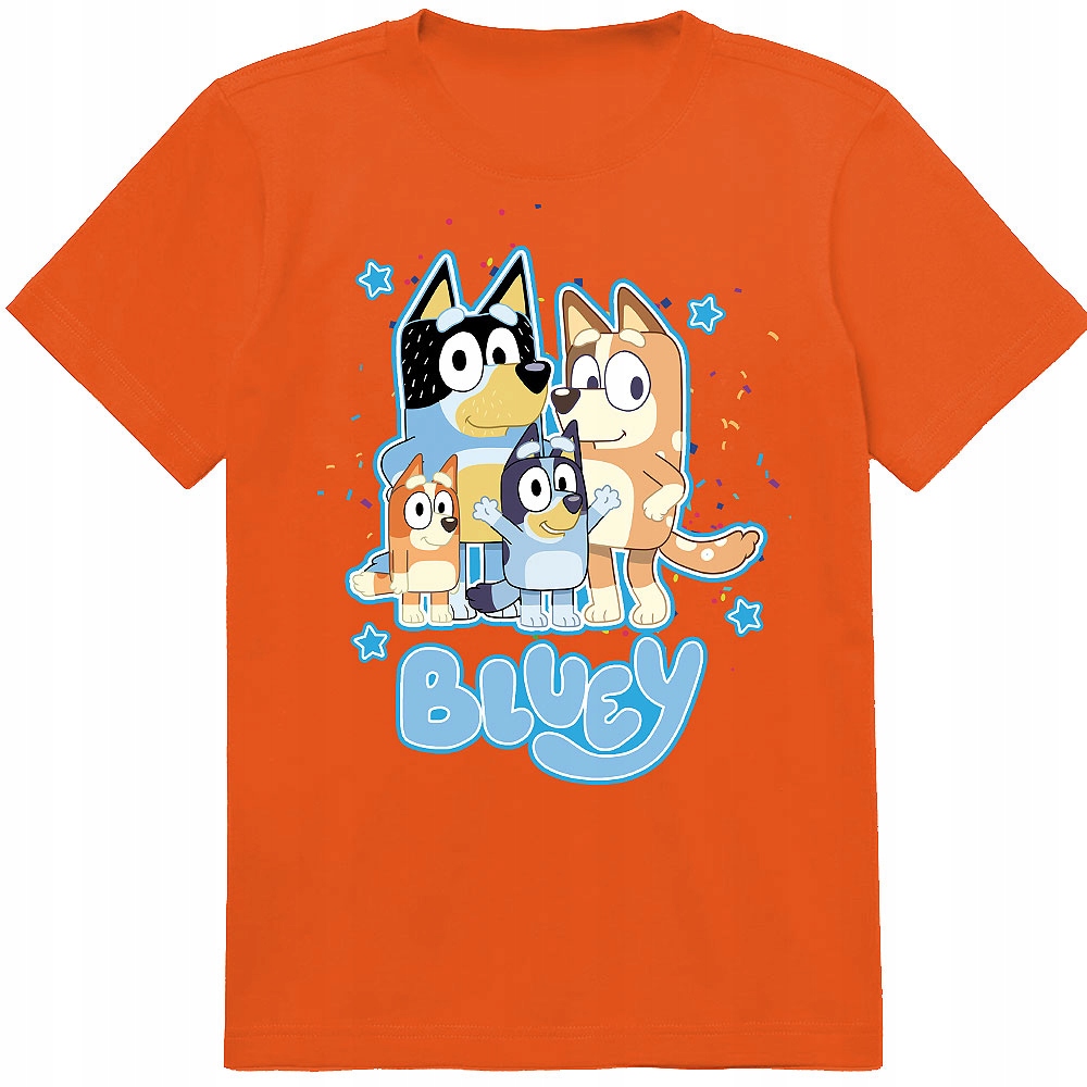 KOSZULKA DZIECIĘCA T-SHIRT DLA DZIECKA BLUEY BLUE 140 PREZENT JAKOŚĆ
