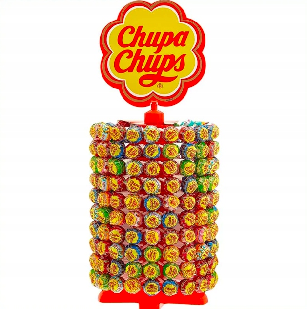 Levně Lízátka Chupa Chups Kolotoč The Best Of 200 kusů různých příchutí