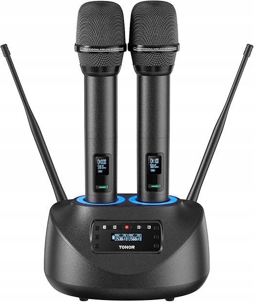 Akumulátorový 2-kanálový bezdrátový mikrofonní systém Tonor TW790