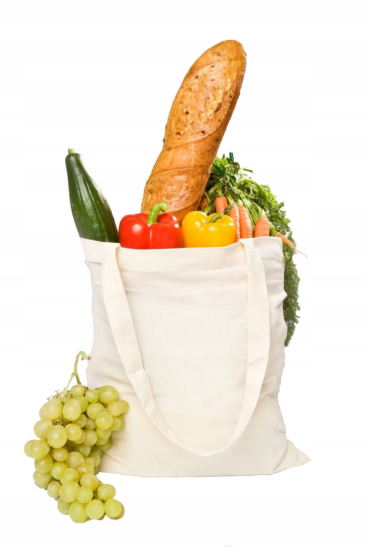 

torba bawełniana na zakupy 38x42 cm długie uchwyty