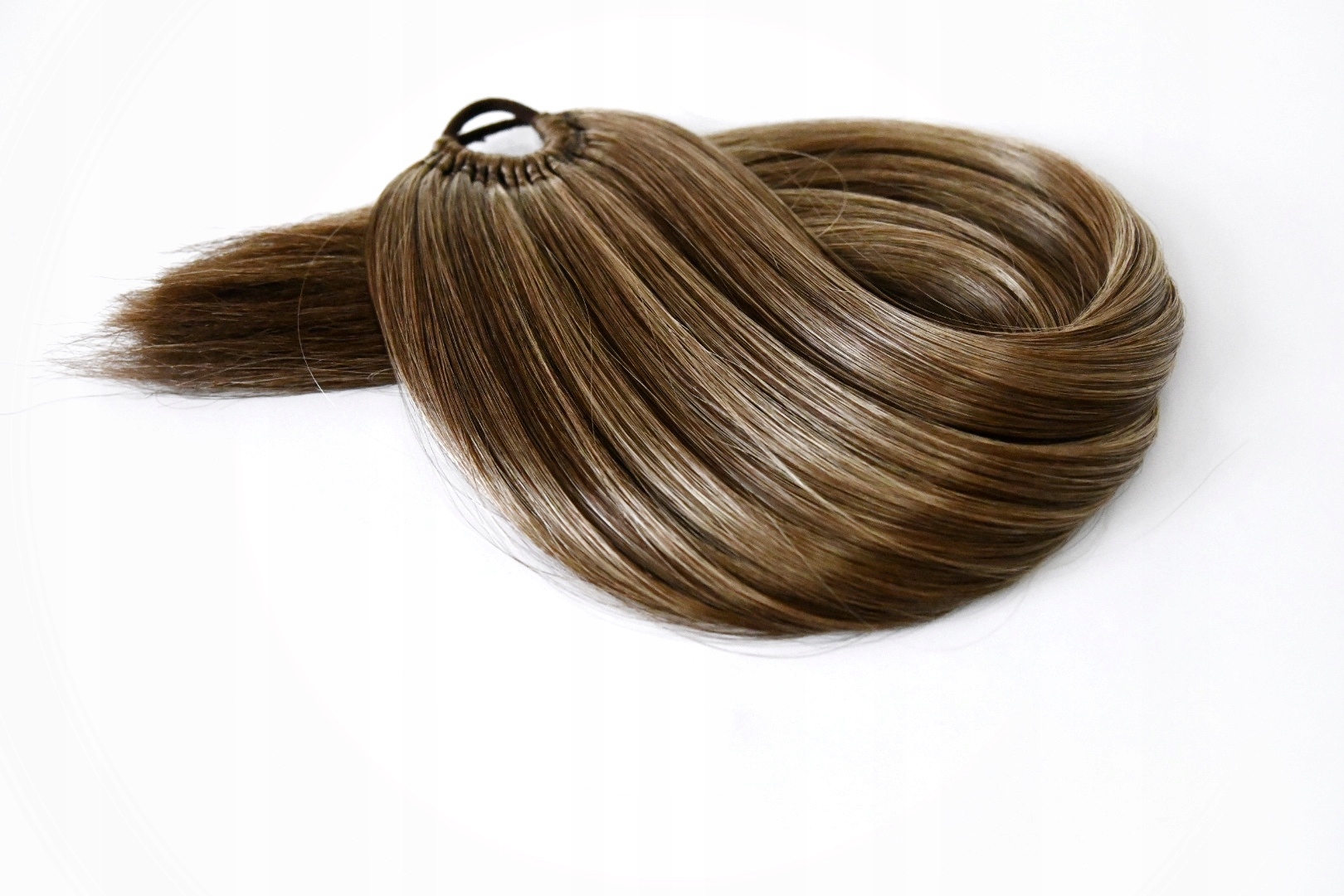 Culík na gumičce, prodloužení culíku mix hnědá tmavě blond M 80g