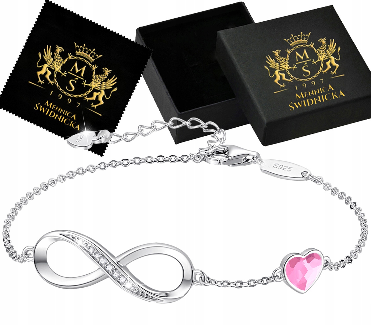 Stříbrný náramek Stříbro 925 Dámský jako Dárek pro maminku Celebrity Krásná