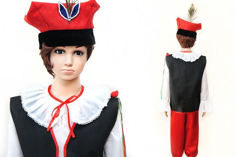 KAMIZELKA LUDOWA KRAKOWISKA GÓRAL CZARNA 98-110 Rozmiar 98-110