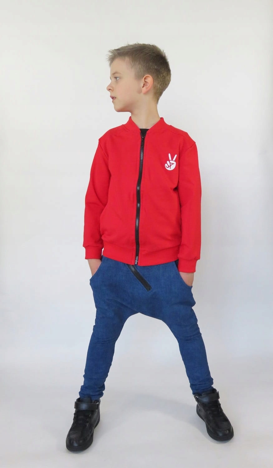 Spodnie baggy jeansowe z zamkiem Caramba Mamma 110 Marka Inna marka