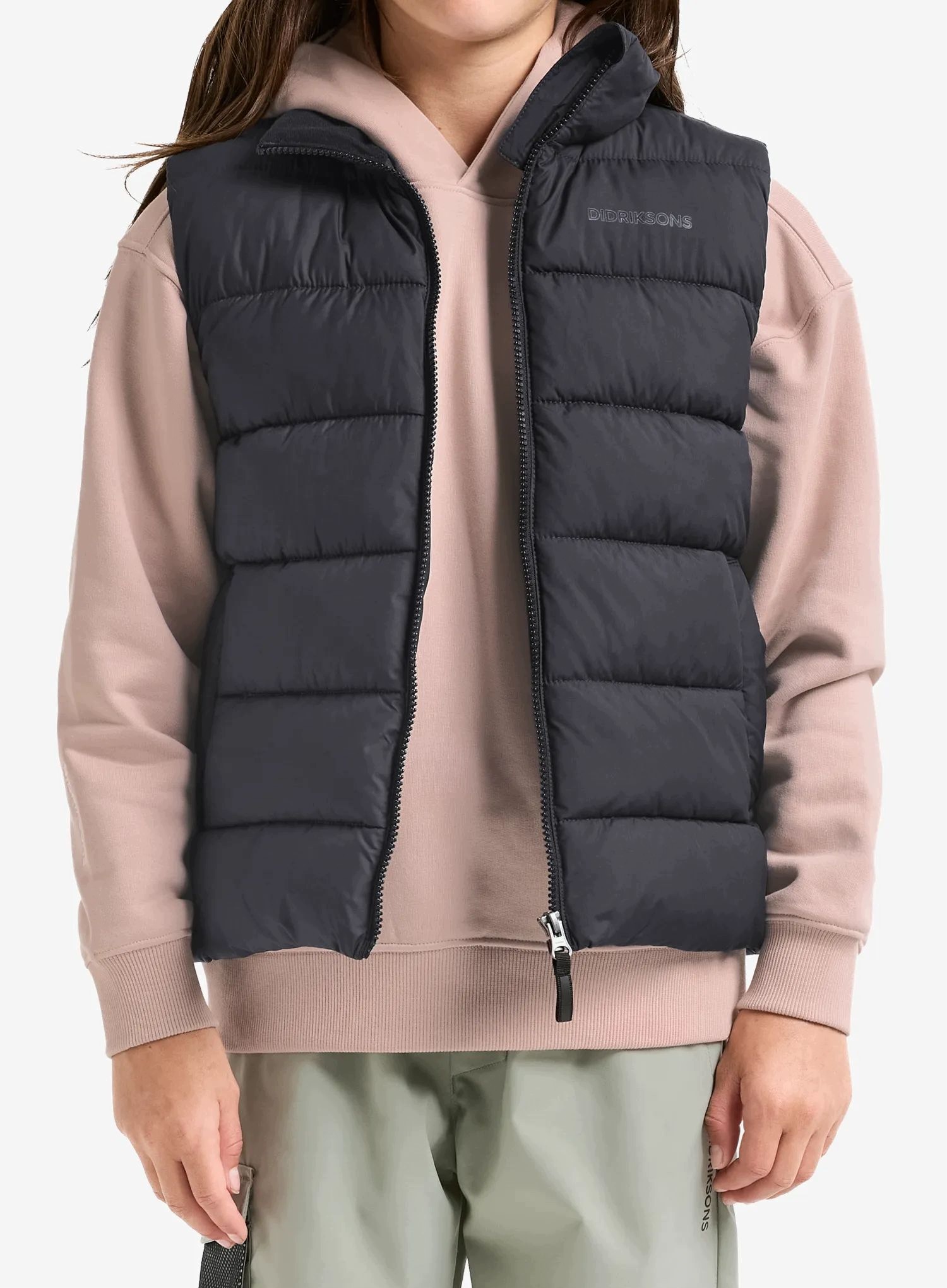 Dětská vesta Didriksons Kilo Vest 2 černá 150 cm