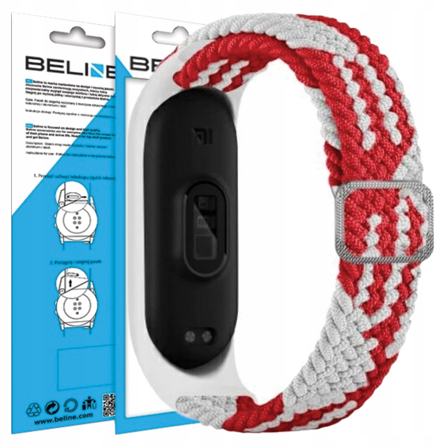Beline Pasek Do MI Band 3 4 Textile Elastyczny I Trwały Do Zegarków MI Band